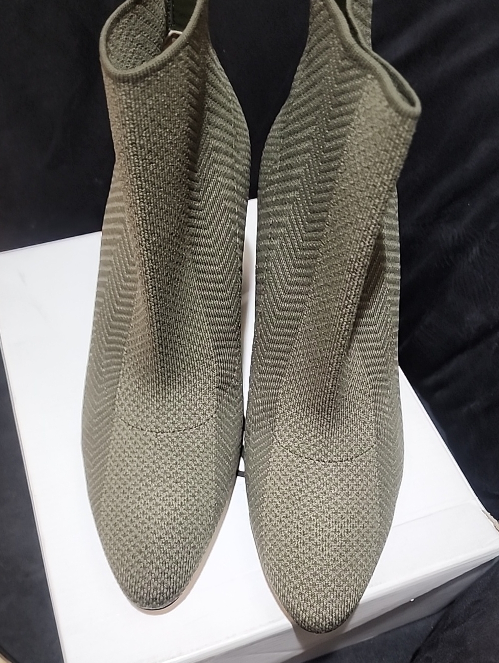 Booties in Olive Green